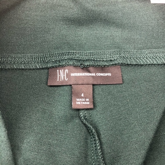 NWT INC Hunter Green Skinny Legging Sz 4 - Picture 5 of 8